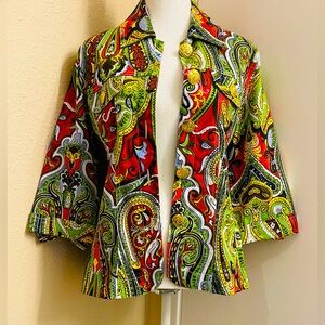 Joni B Wild Paisley Spring/Summer Jacket, Small